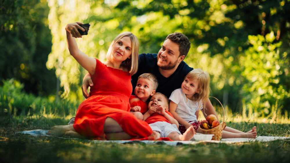 Une bonne image de la famille parfaite